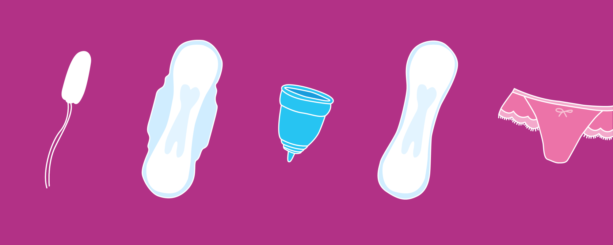 Imagen de distintos productos de higiene femenina - Saba